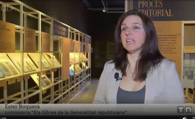 L’exposició “Els llibres de la Generalitat republicana 1931-1939”, a TV3