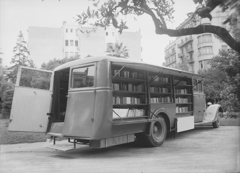 El Bibliobús, una biblioteca sobre rodes durant la Guerra Civil